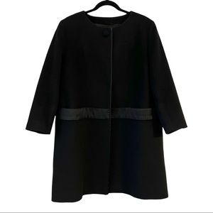 Cinzia Rocca Designer Black Wool Coat